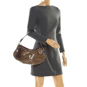 Gucci Brown GG Crystal Coated Canvas Babouska Heart Hobo